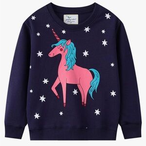 3/$25 Unicorn Sweatshirt Blue Size 2T